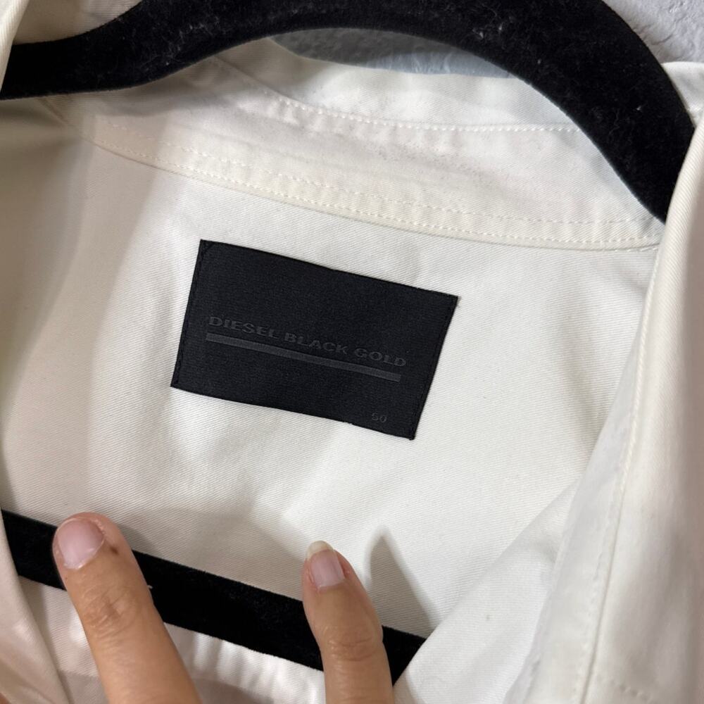 Diesel Black Gold Button Down Pocket Shirt Large - Picture 6 of 9